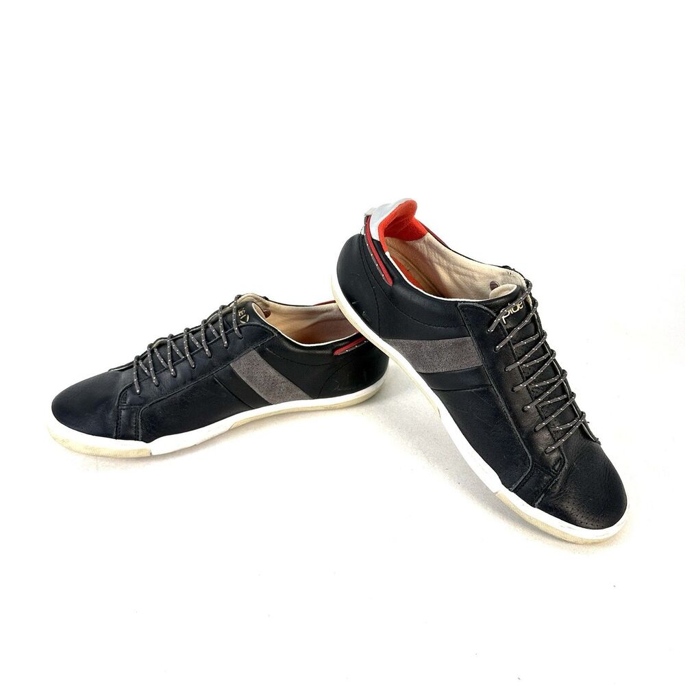 Plae Leather Mulberry Black Shoes Unisex 8 M - 9.5 W Low Top Sneakers